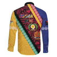 Love Torba PNG Day Family Matching Long Sleeve Bodycon Dress and Hawaiian Shirt Together We Grow LT05 - Polynesian Pride