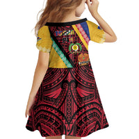 Love Torba PNG Day Family Matching Off Shoulder Maxi Dress and Hawaiian Shirt Together We Grow LT05 - Polynesian Pride