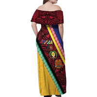 Love Torba PNG Day Family Matching Off Shoulder Maxi Dress and Hawaiian Shirt Together We Grow LT05 - Polynesian Pride