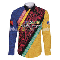 Love Torba PNG Day Family Matching Short Sleeve Bodycon Dress and Hawaiian Shirt Together We Grow LT05 Dad's Shirt - Long Sleeve Colorful - Polynesian Pride