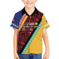 Love Torba PNG Day Family Matching Summer Maxi Dress and Hawaiian Shirt Together We Grow LT05 Son's Shirt Colorful - Polynesian Pride