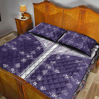 Purple Hawaii Paniolo Quilt Motif Quilt Bed Set LT05 - Polynesian Pride