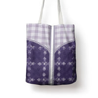 Purple Hawaii Paniolo Quilt Motif Tote Bag LT05 - Polynesian Pride
