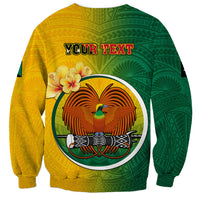 Personalized Papua New Guinea Enga Province Sweatshirt Mix Coat Of Arms Polynesian Pattern LT05 - Polynesian Pride