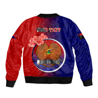 Personalized Papua New Guinea Central Province Bomber Jacket Mix Coat Of Arms Polynesian Pattern LT05 - Polynesian Pride