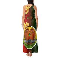 Personalized Papua New Guinea Eastern Highlands Province Tank Maxi Dress Mix Coat Of Arms Polynesian Pattern LT05 - Polynesian Pride