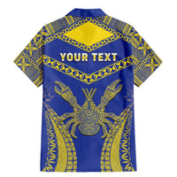 Personalised Niue The Rock Of Polynesia Family Matching Mermaid Dress and Hawaiian Shirt Peniamina Gospel Day Blue Version LT05 - Polynesian Pride