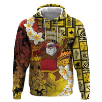 Papua New Guinea Retro Christmas Zip Hoodie Hamamas Krismas LT05 Pullover Hoodie Colorful - Polynesian Pride
