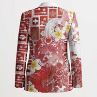 Tonga Christmas Blazer Kilisimasi Fiefia Retro Style Red - Polynesian Pride