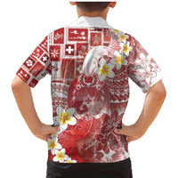 Tonga Christmas Family Matching Mermaid Dress and Hawaiian Shirt Kilisimasi Fiefia Retro Style Red - Polynesian Pride