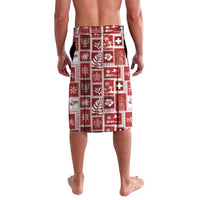 Tonga Christmas Lavalava Kilisimasi Fiefia Retro Style Red - Polynesian Pride