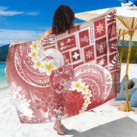 Tonga Christmas Sarong Kilisimasi Fiefia Retro Style Red - Polynesian Pride