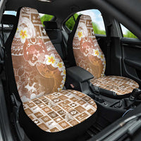 Tonga Christmas Car Seat Cover Kilisimasi Fiefia Retro Style Brown - Polynesian Pride