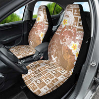 Tonga Christmas Car Seat Cover Kilisimasi Fiefia Retro Style Brown - Polynesian Pride