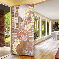 Tonga Christmas Door Cover Kilisimasi Fiefia Retro Style Brown - Polynesian Pride