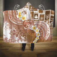 Tonga Christmas Hooded Blanket Kilisimasi Fiefia Retro Style Brown - Polynesian Pride