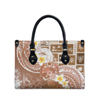 Tonga Christmas Leather Bag Kilisimasi Fiefia Retro Style Brown - Polynesian Pride