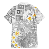 Tonga Christmas Family Matching Mermaid Dress and Hawaiian Shirt Kilisimasi Fiefia Retro Style White LT05 - Polynesian Pride