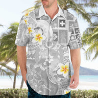 Tonga Christmas Hawaiian Shirt Kilisimasi Fiefia Retro Style White - Polynesian Pride