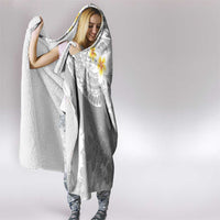 Tonga Christmas Hooded Blanket Kilisimasi Fiefia Retro Style White LT05 - Polynesian Pride