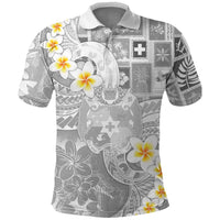 Tonga Christmas Polo Shirt Kilisimasi Fiefia Retro Style White - Polynesian Pride