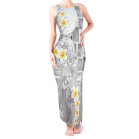 Tonga Christmas Tank Maxi Dress Kilisimasi Fiefia Retro Style White - Polynesian Pride