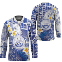 Federated States Of Micronesia Christmas Hockey Jersey Retro Style Bright Version - Polynesian Pride