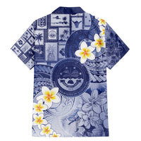 Federated States Of Micronesia Christmas Family Matching Mermaid Dress and Hawaiian Shirt Retro Style Dark Version LT05 - Polynesian Pride
