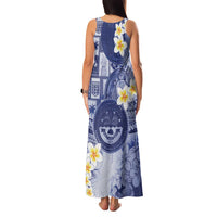 Federated States Of Micronesia Christmas Family Matching Tank Maxi Dress and Hawaiian Shirt Retro Style Dark Version LT05 - Polynesian Pride
