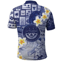 Federated States Of Micronesia Christmas Polo Shirt Retro Style Dark Version - Polynesian Pride