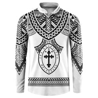 Personalised Melanesian Brotherhood Button Sweatshirt With Tribal Pattern - Polynesian Pride