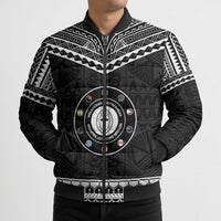 Personalised Melanesian Brotherhood Bomber Puffer Jacket Ministry Faith And Mission - Polynesian Pride