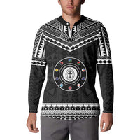 Personalised Melanesian Brotherhood Button Sweatshirt Ministry Faith And Mission - Polynesian Pride