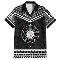 Personalised Melanesian Brotherhood Family Matching Short Sleeve Bodycon Dress and Hawaiian Shirt Ministry Faith And Mission LT05 Dad's Shirt - Short Sleeve Black - Polynesian Pride