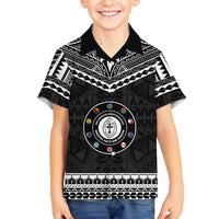 Personalised Melanesian Brotherhood Kid Hawaiian Shirt Ministry Faith And Mission LT05 Kid Black - Polynesian Pride