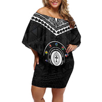Personalised Melanesian Brotherhood Off Shoulder Short Dress Ministry Faith And Mission - Polynesian Pride