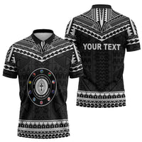 Personalised Melanesian Brotherhood Zipper Polo Shirt Ministry Faith And Mission LT05 - Polynesian Pride