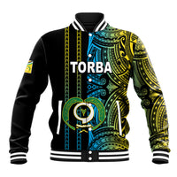 Custom Vanuatu Torba Baseball Jacket Polynesian Tribal LT6 Unisex Black - Polynesian Pride