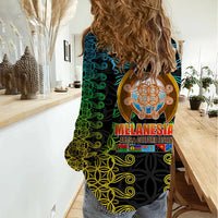 Melanesian Festival 2023 Women Casual Shirt Tribal Patterns LT6 - Polynesian Pride