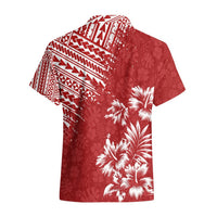 Hawaii Summer Hawaiian Shirt Mix Polynesian Red LT6 - Polynesian Pride