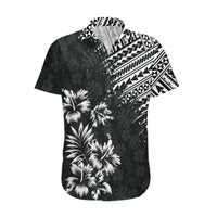 Hawaii Summer Hawaiian Shirt Mix Polynesian Black LT6 Black - Polynesian Pride