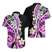 Plumeria Polynesian Hawaiian Shirt Trending Pink LT6 - Polynesian Pride