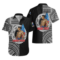 (Custom Personalised) Samoa Pride Hawaiian Shirt Polynesian Patterns Black LT6 - Polynesian Pride