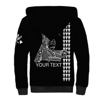 Custom Hawaii Sherpa Hoodie King Kamehameha Day - White LT6 - Polynesian Pride