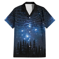 Matariki Te Tau Hou Māori Family Matching Mermaid Dress and Hawaiian Shirt New Zealand Starry Sky LT7 Dad's Shirt - Short Sleeve Galaxy - Polynesian Pride