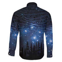 Matariki Te Tau Hou Māori Family Matching Off Shoulder Maxi Dress and Hawaiian Shirt New Zealand Starry Sky LT7 - Polynesian Pride