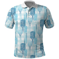 Aloha Hawaii Vintage Kahili Pa'a Lima Polo Shirt Palaka Print Oceanic Turquoise LT7 Turquoise - Polynesian Pride