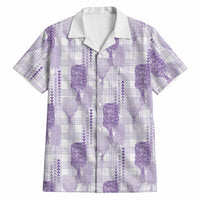Aloha Hawaii Vintage Kahili Pa'a Lima Hawaiian Shirt Palaka Print Pastel Lavender LT7 Lavender - Polynesian Pride