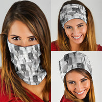Aloha Hawaii Vintage Kahili Pa'a Lima Neck Gaiter Palaka Print Hinahina