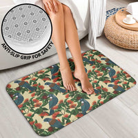 New Zealand Christmas Bathroom Set Romantic Tui Birds on Pohutukawa - Ivory - Polynesian Pride